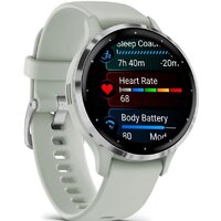 Умные часы Garmin Venu 3S (шалфей, с силиконовым ремешком) - Превью изображения №2 — Интернет-магазин ПроЗаказ