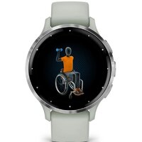 Умные часы Garmin Venu 3S (шалфей, с силиконовым ремешком) - Превью изображения №6 — Интернет-магазин ПроЗаказ
