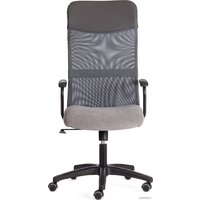 Офисное кресло TetChair Practic флок/кожзам (серый) - Превью изображения №2 — Интернет-магазин ПроЗаказ