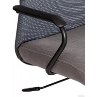 Офисное кресло TetChair Practic флок/кожзам (серый) - Превью изображения №8 — Интернет-магазин ПроЗаказ