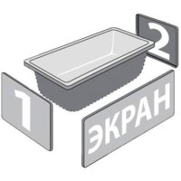 Ванна Triton Прага 150x70 (с ножками и экраном) - Превью изображения №2 — Интернет-магазин ПроЗаказ