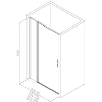 Душевая дверь Allen Brau Priority 3.31038.BA 294067 (серебро браш) - Превью изображения №2 — Интернет-магазин ПроЗаказ