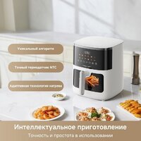 Аэрогриль (аэрофритюрница) Trouver Air Fryer FD10 Pro Max (белый) - Превью изображения №9 — Интернет-магазин ПроЗаказ