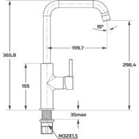 Смеситель Maxonor Pure Life PL4087-8 - Превью изображения №5 — Интернет-магазин ПроЗаказ