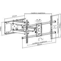 Кронштейн для телевизора Ultramounts UM913 (черный) - Превью изображения №12 — Интернет-магазин ПроЗаказ