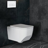 Унитаз подвесной Roxen Boro в комплекте с инсталляцией StounFix Dual Fresh 6 в 1 577353 (кнопка: белый глянец) - Превью изображения №11 — Интернет-магазин ПроЗаказ