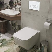 Унитаз подвесной Roxen Boro в комплекте с инсталляцией StounFix Dual Fresh 6 в 1 577353 (кнопка: белый глянец) - Превью изображения №13 — Интернет-магазин ПроЗаказ