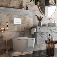 Унитаз подвесной Roxen Boro в комплекте с инсталляцией StounFix Dual Fresh 6 в 1 577353 (кнопка: белый глянец) - Превью изображения №12 — Интернет-магазин ПроЗаказ