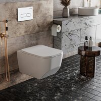 Унитаз подвесной Roxen Boro в комплекте с инсталляцией StounFix Dual Fresh 6 в 1 577353 (кнопка: белый глянец) - Превью изображения №10 — Интернет-магазин ПроЗаказ