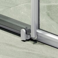 Душевая дверь MaybahGlass 195x150 MGD-1277-5 (бесцветное стекло/хром матовый) - Превью изображения №3 — Интернет-магазин ПроЗаказ