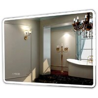 Пекам Зеркало Marta 1 80x60 marta1-80x60spcl (с подсветкой, сенсором на прикосновение, подогревом и часами)