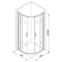 Душевой уголок Roxen Santi 55020-90 90х90 - Превью изображения №14 — Интернет-магазин ПроЗаказ
