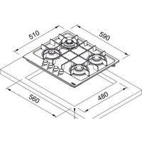 Варочная панель Franke Maris FHMA 604 3G DC MB C - Превью изображения №2 — Интернет-магазин ПроЗаказ