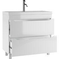  Айсберг Тумба под умывальник Bazis 90 Ева В2 DA5909T (с двумя ящиками) - Превью изображения №3 — Интернет-магазин ПроЗаказ