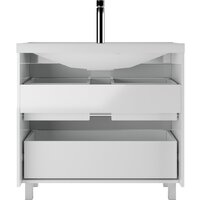  Айсберг Тумба под умывальник Bazis 90 Ева В2 DA5909T (с двумя ящиками) - Превью изображения №4 — Интернет-магазин ПроЗаказ