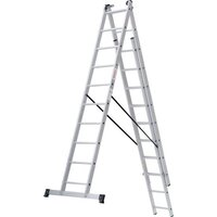 Лестница-стремянка Новая высота NV 123 алюминиевая трёхсекционная 3x10 ступеней - Превью изображения №10 — Интернет-магазин ПроЗаказ