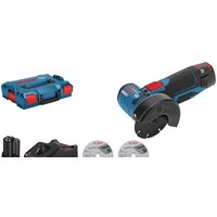 Угловая шлифмашина Bosch GWS 12V-76 Professional 06019F200B (с 2-мя АКБ, 3.0 Ah, кейс) - Превью изображения №2 — Интернет-магазин ПроЗаказ