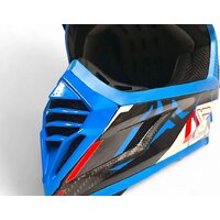 Мотошлем AIM RH855 Carbon Razor RH855R-DBR-L (L, синий/красный) - Превью изображения №7 — Интернет-магазин ПроЗаказ