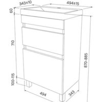  IDDIS Тумба под умывальник Zodiac ZOD5ABFi95 - Превью изображения №4 — Интернет-магазин ПроЗаказ