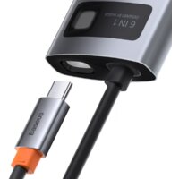 Док-станция Baseus Metal Gleam Series 6-in-1 Multifunctional USB Type C CAHUB-CW0G - Превью изображения №6 — Интернет-магазин ПроЗаказ