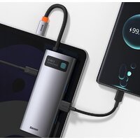 Док-станция Baseus Metal Gleam Series 6-in-1 Multifunctional USB Type C CAHUB-CW0G - Превью изображения №11 — Интернет-магазин ПроЗаказ