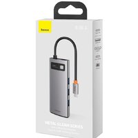 Док-станция Baseus Metal Gleam Series 6-in-1 Multifunctional USB Type C CAHUB-CW0G - Превью изображения №7 — Интернет-магазин ПроЗаказ