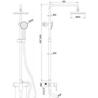 Душевая система  Bravat Emeralda F6337371CP-A-RUS - Превью изображения №2 — Интернет-магазин ПроЗаказ