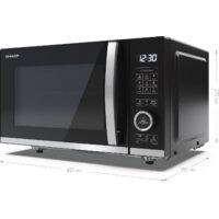 Микроволновая печь Sharp YC-QG204AE-B - Превью изображения №6 — Интернет-магазин ПроЗаказ