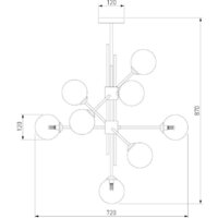 Подвесная люстра Евросвет 50383 (черный) - Превью изображения №6 — Интернет-магазин ПроЗаказ