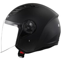 Мотошлем LS2 OF616 Airflow 2 Solid (M, черный матовый) - Превью изображения №7 — Интернет-магазин ПроЗаказ