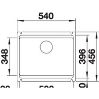 Кухонная мойка Blanco Etagon 500-U (глянцевый магнолия) 525150 - Превью изображения №2 — Интернет-магазин ПроЗаказ