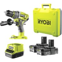 Ударная дрель-шуруповерт Ryobi R18PD7-220B 5133004295 (с 2-мя АКБ, кейс) - Превью изображения №2 — Интернет-магазин ПроЗаказ