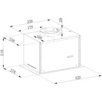 Кухонная вытяжка Weissgauff Dubhe 450 Inox - Превью изображения №2 — Интернет-магазин ПроЗаказ