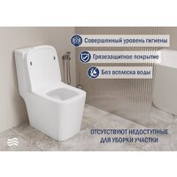 Унитаз напольный Lauter W09 S-TRAP с полипропиленовым сиденьем и микролифтом 21900003 (вертикальный выпуск) - Превью изображения №3 — Интернет-магазин ПроЗаказ