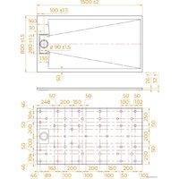 Душевой поддон RGW TUS-W 80x150 - Превью изображения №7 — Интернет-магазин ПроЗаказ