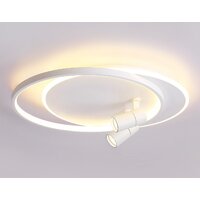 Припотолочная люстра Ambrella light FL51391/1+2 WH - Превью изображения №2 — Интернет-магазин ПроЗаказ
