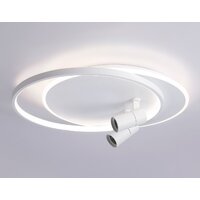 Припотолочная люстра Ambrella light FL51391/1+2 WH - Превью изображения №4 — Интернет-магазин ПроЗаказ
