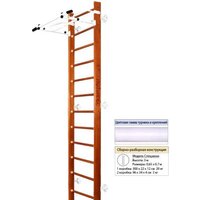 Kampfer Swedish Wall (3 м, вишневый/белый)