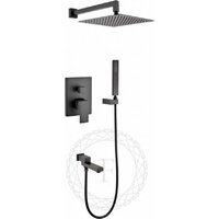 Душевая система  Filarete Fing FL1040 (черный матовый) - Превью изображения №16 — Интернет-магазин ПроЗаказ