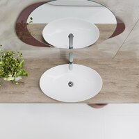 Умывальник Lauter 21571 + клапан 21190W + сифон 21635W (белый матовый) - Превью изображения №13 — Интернет-магазин ПроЗаказ