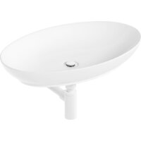 Умывальник Lauter 21571 + клапан 21190W + сифон 21635W (белый матовый) - Превью изображения №14 — Интернет-магазин ПроЗаказ