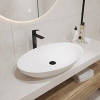 Умывальник Lauter 21571 + клапан 21190W + сифон 21635W (белый матовый) - Превью изображения №4 — Интернет-магазин ПроЗаказ