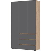 Стендмебель Хелен ШК 06 (серый графит 0162/дуб крафт золотой)