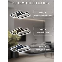 Припотолочная люстра Aitin Pro L71140/2 (черный) - Превью изображения №8 — Интернет-магазин ПроЗаказ