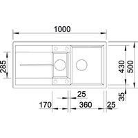 Кухонная мойка Blanco Metra 6 S 527116 (мягкий белый) - Превью изображения №3 — Интернет-магазин ПроЗаказ