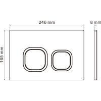 Унитаз подвесной Roxen Antares One Rimless 6 в 1 StounFix Dual Fresh 546881 (кнопка: хром) - Превью изображения №20 — Интернет-магазин ПроЗаказ