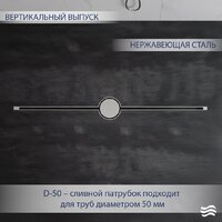 Трап/канал Lauter 210101H 1500x15 (хром) - Превью изображения №2 — Интернет-магазин ПроЗаказ