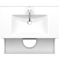  ЗОВ Тумба с умывальником Парма 80 P80LWP0MWHMC1A-OL80 (белый/белый галифакс) - Превью изображения №2 — Интернет-магазин ПроЗаказ