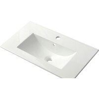  ЗОВ Тумба с умывальником Парма 80 P80LWP0MWHMC1A-OL80 (белый/белый галифакс) - Превью изображения №3 — Интернет-магазин ПроЗаказ