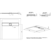 Душевой поддон Allen Brau Infinity 90x90 8.21001-AM - Превью изображения №4 — Интернет-магазин ПроЗаказ